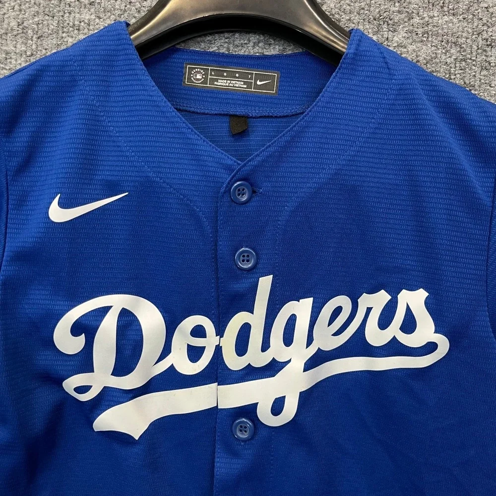 Cody Bellinger #35 Los Angeles Dodgers Nike Jersey Blue Baseball Sports Kids - L